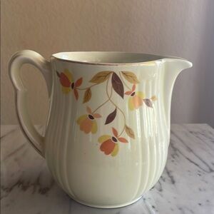Charming Floral Cream Pitcher
